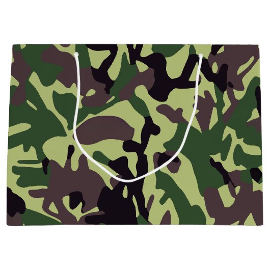 Hunters Green Camo Pattern Groot Cadeauzakje (Voorkant)