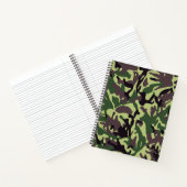 Hunters Green Camo Pattern Notitieboek (Binnen)