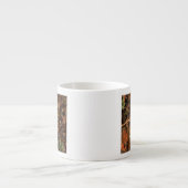 Hunters Herfst Camouflage Keep Calm Jouw tekst Espresso Kop (Voorkant)