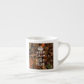 Hunters Herfst Camouflage Keep Calm Jouw tekst Espresso Kop (Rechts)