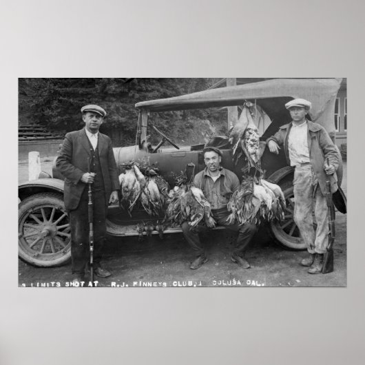 Hunters Poster avec Game au RJ Finneys Club (Devant)