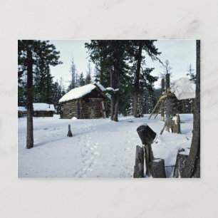 Hunter's schuilplaats, Siberië Winter Briefkaart