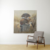 Hunteseizoen, Duitse Wirehaire Pointer Wandkleed (In situ)