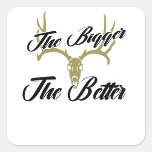 Hunting Antlers Trophy Hunter Deer Antlers Vierkante Sticker