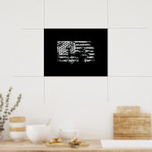 Hunting Archer American Flag Bowhunting Hunt Poster (Keuken)