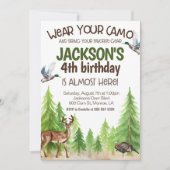 Hunting Birthday Invitation Any Age – Personalized (Devant)