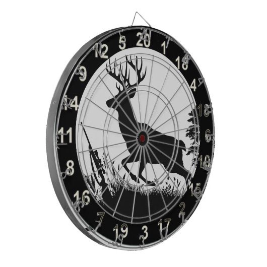 Hunting Buck Standing Dart Board 4 Dartbord (Voorkant Links)
