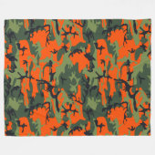 Hunting Camo Fleece Deken (Voorkant (Horizontaal))