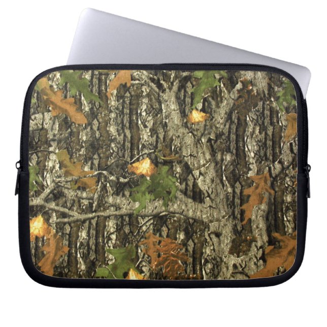 Hunting Camo Laptop Sleeve (Voorkant)
