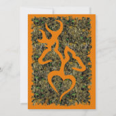 Hunting Camouflage bruiloft-uitnodiging Kaart (Achterkant)