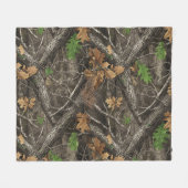 Hunting Camouflage Pattern Fleece Deken (Voorkant (Horizontaal))