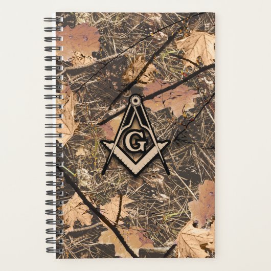 Hunting Camouflage Square Compass Planner (Voorkant)