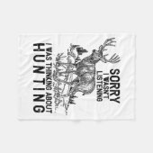 Hunting - Deer Funny Quote Hunter Gift Tank Top Fleece Deken (Voorkant (Horizontaal))