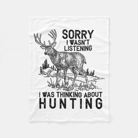 Hunting - Deer Funny Quote Hunter Gift Tank Top Fleece Deken (Voorkant)