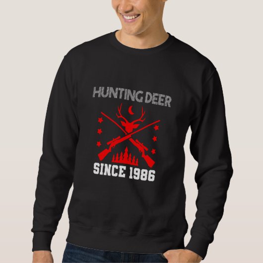 Hunting deer since 1986 trui (Voorkant)