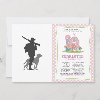 Hunting dog met jager - Kies achtergrondkleur Kaart
