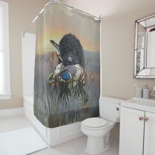 Hunting dog Shower Curtain Douchegordijn (In situ)