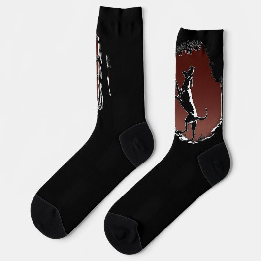 Hunting Dog Socks Hound Dog Socks Customize Sokken (Links)