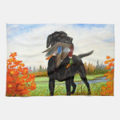 Hunting Dog Towel Theedoek (Horizontaal)