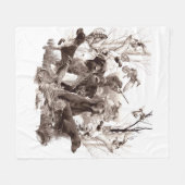 Hunting dogs, Pistool honden, jachtseizoen Fleece Deken (Voorkant (Horizontaal))