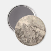 Hunting Elephants Magneet (Voorkant / Achterkant)