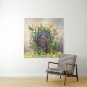 Hunting-fazant Wandkleed (In situ)