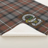 Hunting Ferguson Tartan Sherpa Blanket Throw (3/4)