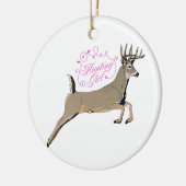 Hunting Girl Keramisch Ornament (Links)