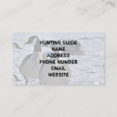 Hunting Guide Canada Gese Winter Buiten Visitekaartje (Achterkant)