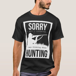 Hunting Hunter Hunting Papa Rifle Forest duckling T-shirt