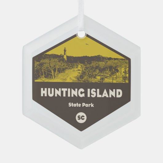 Hunting Island State Park Glas Ornament (Voorkant)