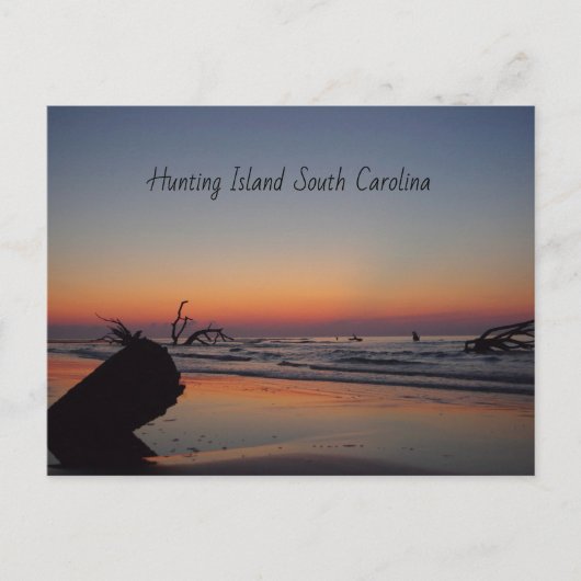 Hunting Island Sunrise Briefkaart (Voorkant)