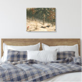 Hunting Moose Canvas Afdruk (Insitu (Slaapkamer))