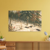 Hunting Moose Canvas Afdruk (Insitu (Woonkamer))