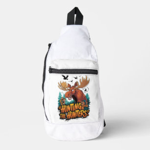 Hunting Moose verdedigt zich tegen jagers Sling Bag