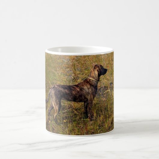 Hunting Plott Hound Dog in Marsh Coffee Mok (Center)