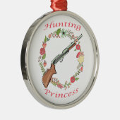 Hunting Princess Metalen Ornament (Rechts)