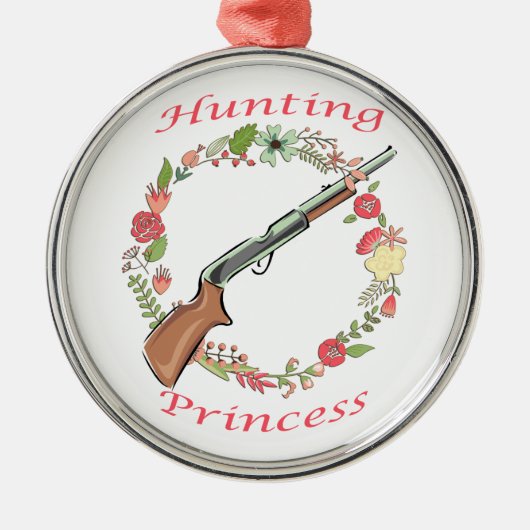 Hunting Princess Metalen Ornament (Voorkant)