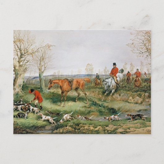 Hunting Scene Briefkaart (Voorkant)