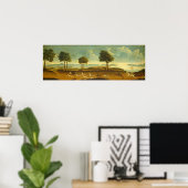 Hunting Scene & Harbour - Amerikaans Poster voor f (Thuiskantoor)