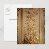 Hunting scène, houtpaneling uit het eten briefkaart (Voorkant / Achterkant)