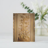 Hunting scène, houtpaneling uit het eten briefkaart (Staand voorkant)