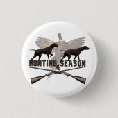 Hunting Season Ronde Button 3,2 Cm (Voorkant)