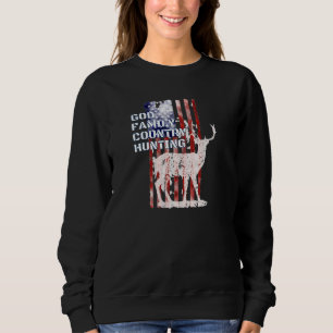 Hunting Shirt God Family Country Hunting Deer Flag
