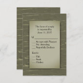 Hunting Theme RSVP met Menu (Voorkant / Achterkant)