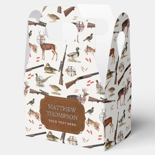 Hunting Wildlife Outdoorsman Pattern Bedankdoosjes (Geopend)
