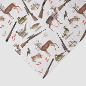 Hunting Wildlife Outdoorsman Pattern Tissuepapier (Detail)