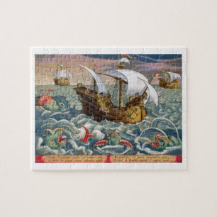 Hunting Zee Creatures, bord 84 uit 'Venationes F Legpuzzel