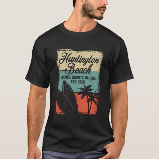 Huntington Beach 2019 Summer Surf Competitions T-shirt (Voorkant)