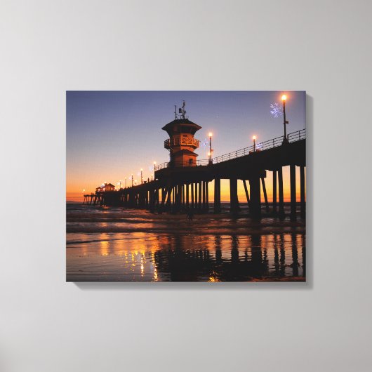 Huntington Beach California Canvas Afdruk (Voorkant)